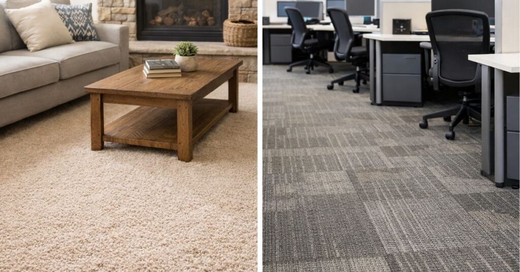 Residential and commercial carpet cleaning methods tailored by Urban Floors for different environments